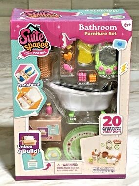Suite Spaces Bathroom Furniture Set Includes 20 Accessories Unbox and Build
